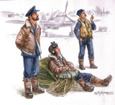 CMK/Czech Master Kits CMF72079 1:72 RAF Pilots WWII before flight x 3