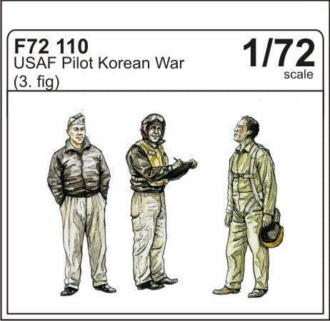 CMK/Czech Master Kits CMF72110 1:72 USAF Pilots Korean War x 3