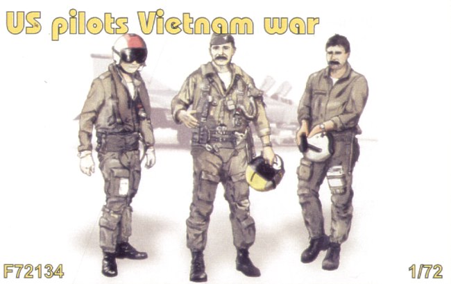 CMK/Czech Master Kits CMF72134 1:72 US Pilots Vietnam x 3 all standing