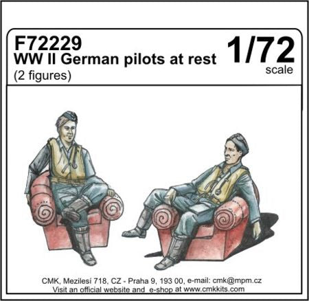 CMK/Czech Master Kits CMF72229 1:72 WWII German pilots at rest