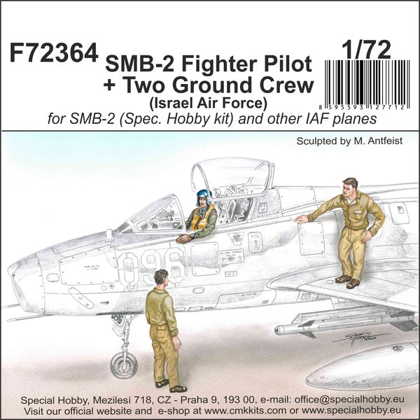 CMK CMF72364 1:72 Dassault SMB-2 Pilot & Ground Crew Figures
