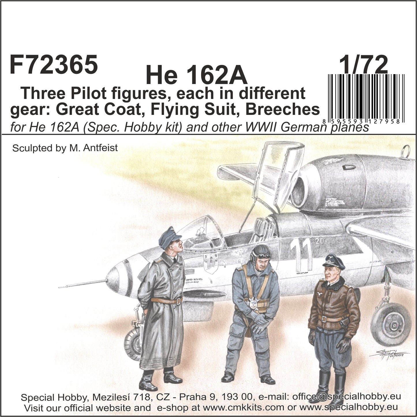 CMK/Czech Master Kits CMF72365 1:72 Heinkel He-162A Spatz