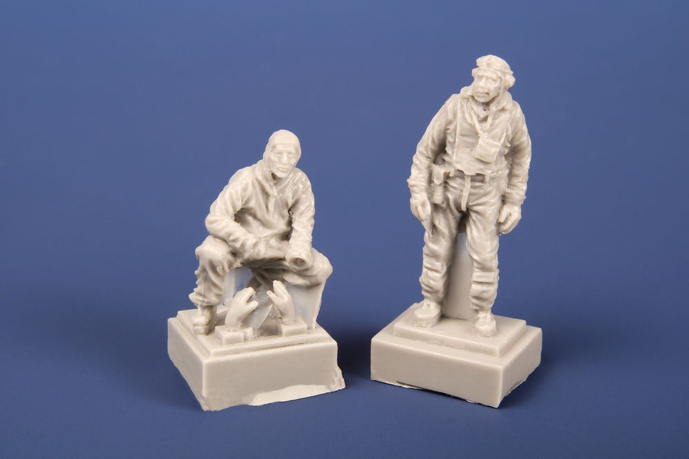 CMK CMF72371 1:72 US Navy Hellcat Pilot & Mechanic Figures