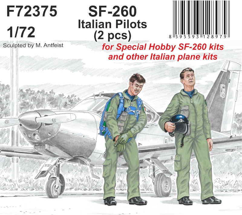 CMK CMF72375 1:72 SAI SF-260 & Modern Italian Pilot Figures
