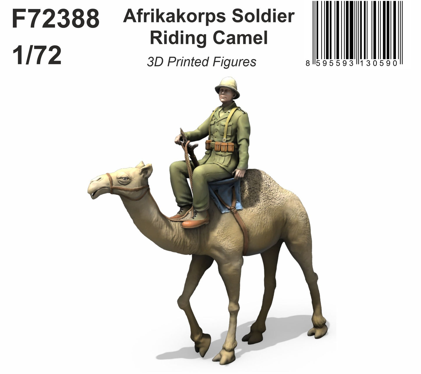 CMK/Czech Master Kits CMF72388 1:72 Afrika Korps Soldier Riding Camel