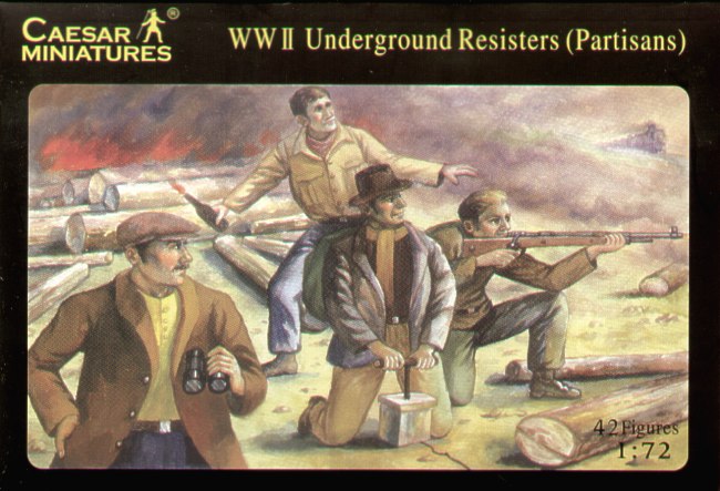 Caesar Miniatures CMH006 1:72 WWII Underground Resistance