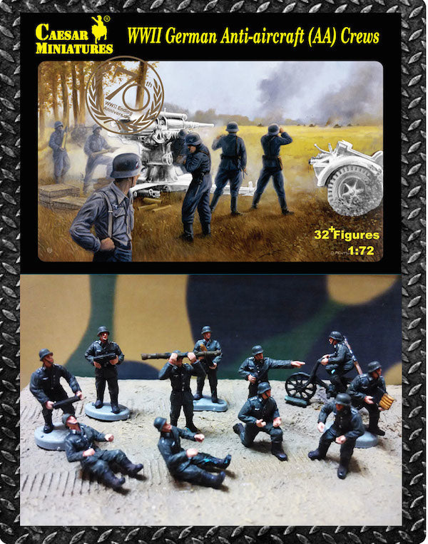 Caesar Miniatures CMH089 1:72 German Anti-aircraft gun crew figures