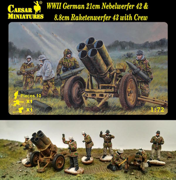 Caesar CMH093 1:72 WWII German Nebelwerfer & Raketwerfer Crew