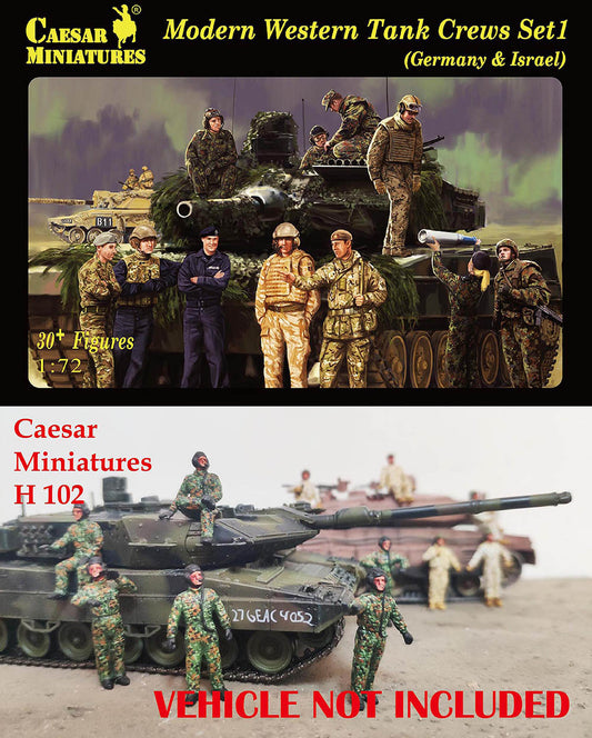 Caesar Miniatures CMH102 1:72 Modern Western Tank Crews Set 1