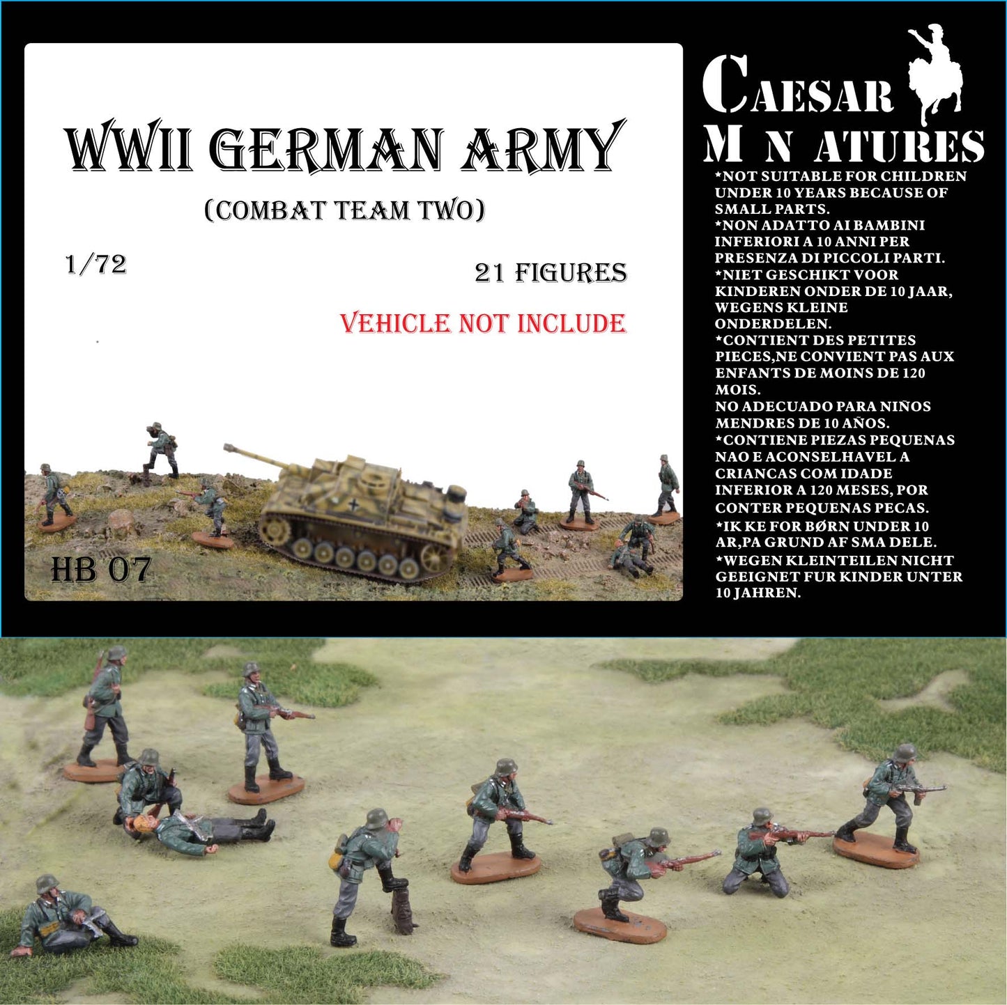 Caesar Miniatures CMHB07 1:72 German Infantry