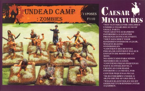 Caesar Miniatures CMHF110 1:72 Undead Camp: Zombies