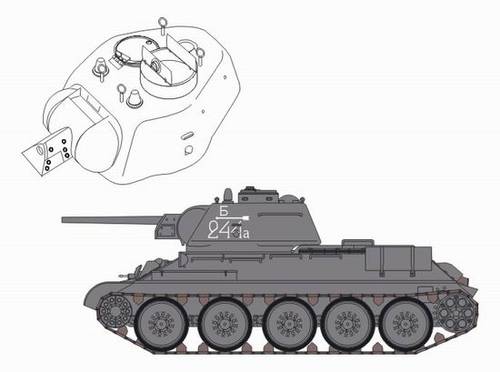 CMK/Czech Master Kits CMK3069 1:35 Soviet T-34/76 model 1943 Chtz conversion