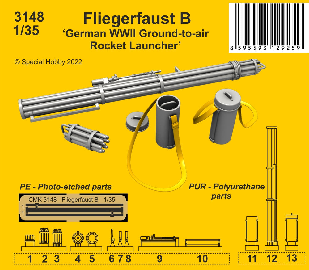 CMK CMK3148 1:35 Fliegerfaust B Ground-to-Air Rocket Launcher