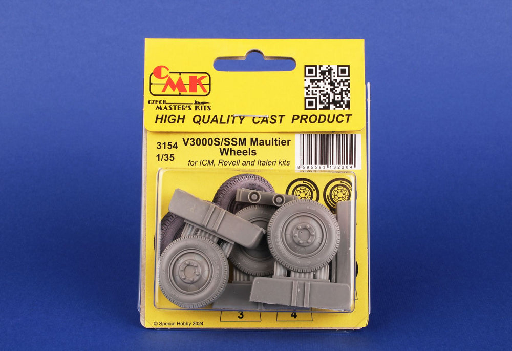 CMK CMK3154 1:35 FRONT V3000S/SSM Maultier front axle Wheels