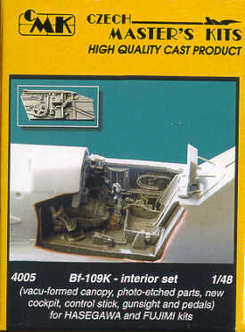CMK/Czech Master Kits CMK4005 1:48 Messerschmitt Bf-109K interior set