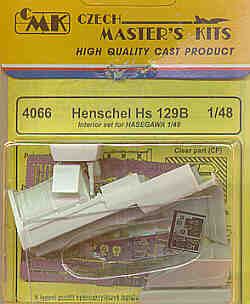 CMK/Czech Master Kits CMK4066 1:48 Henschel Hs-129B interior set