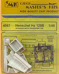CMK/Czech Master Kits CMK4067 1:48 Henschel Hs-129B armament set