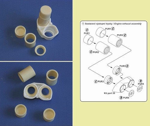 CMK/Czech Master Kits CMK4224 1:48 BAC TSR-2 Exhaust Nozzle Set