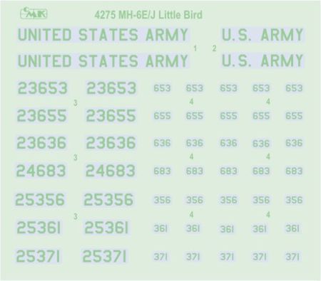 CMK CMK4275 1:48 MH-6E/MH-6J Little Bird Conversion Set