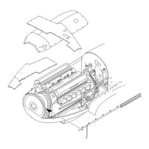 CMK/Czech Master Kits CMK4282 1:48 Supermarine Spitfire Mk.I Engine set