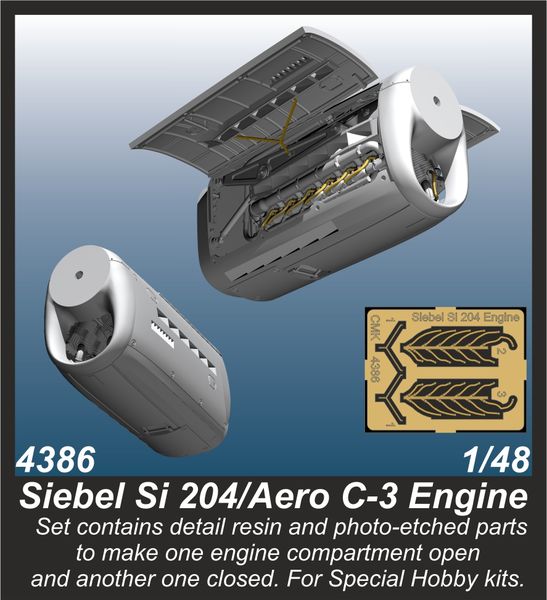 CMK/Czech Master Kits CMK4386 1:48 Siebel Si-204D/Aero C-3A Engine