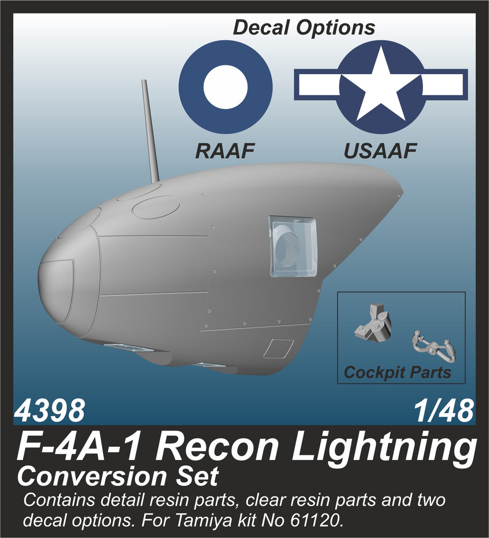 CMK/Czech Master Kits CMK4398 1:48 Lockheed F-4A-1 Recon Lightning Conversion