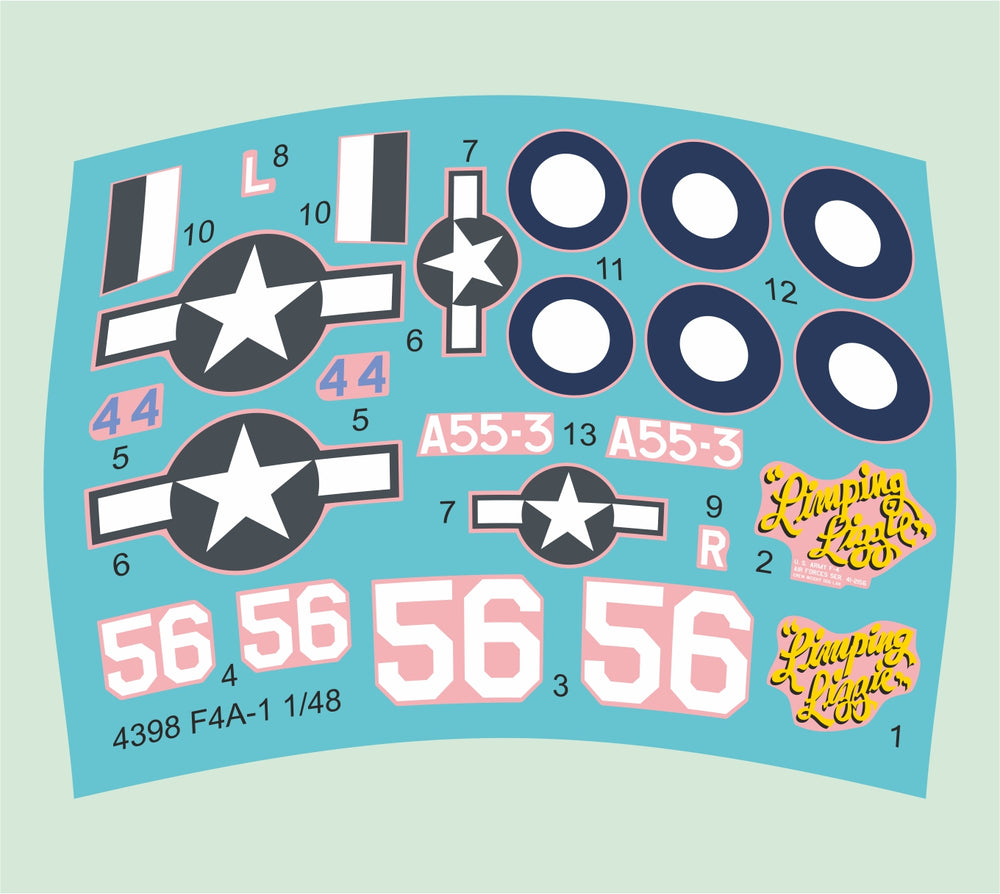 CMK/Czech Master Kits CMK4398 1:48 Lockheed F-4A-1 Recon Lightning Conversion