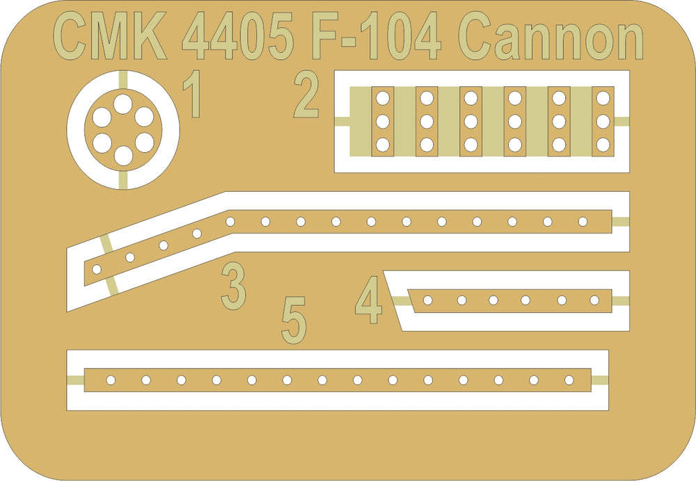 CMK CMK4405 1:48 Lockheed F-104G/S Port Side Cannon Installation
