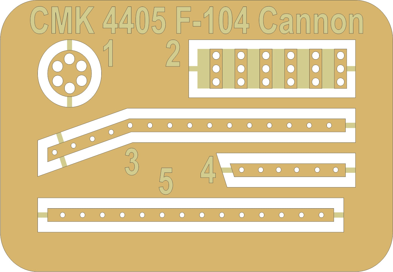 CMK CMK4405 1:48 Lockheed F-104G/S Port Side Cannon Installation