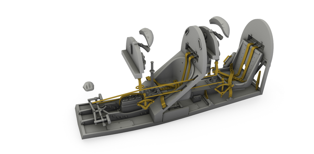 CMK CMK4407 1:48 DH.82a Tiger Moth cockpit correction
