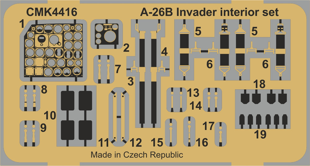 CMK/Czech Master Kits CMK4416 1:48 Douglas A-26B Invader Cockpit