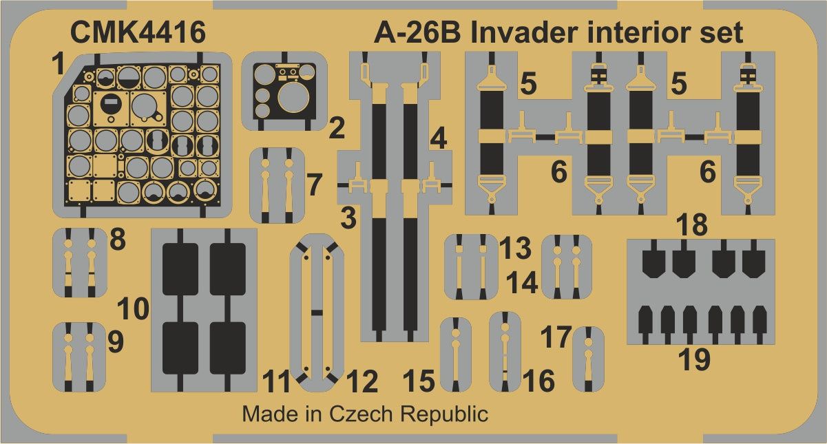 CMK/Czech Master Kits CMK4416 1:48 Douglas A-26B Invader Cockpit