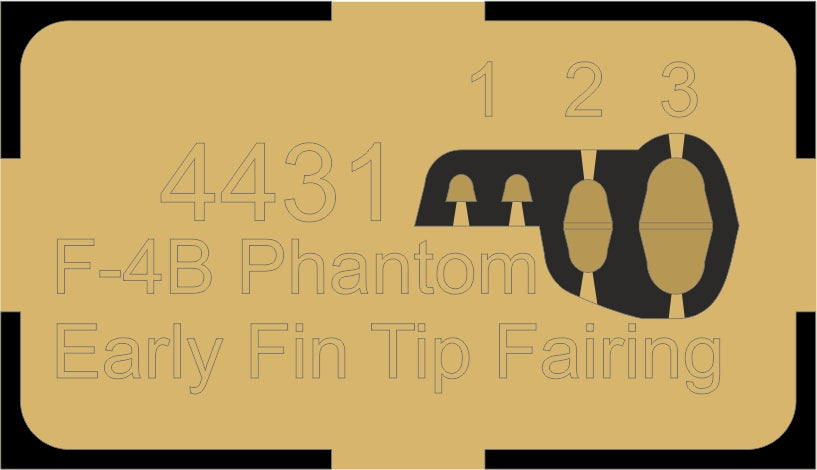 CMK CMK4431 1:48 McDonnell F-4B Phantom Early Fin Tip & Rudder