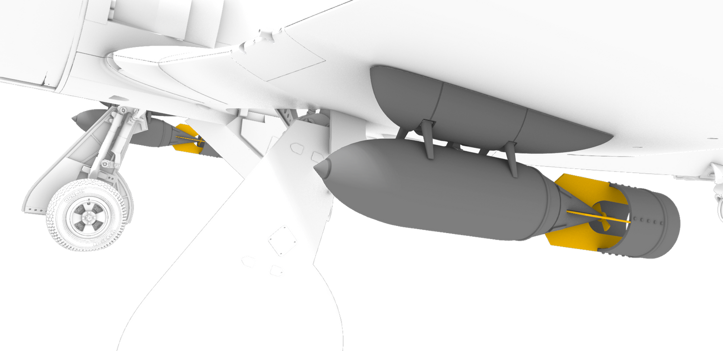 CMK CMK4442 1:48 Hawker Tempest Bomb Racks & 500lb Bombs