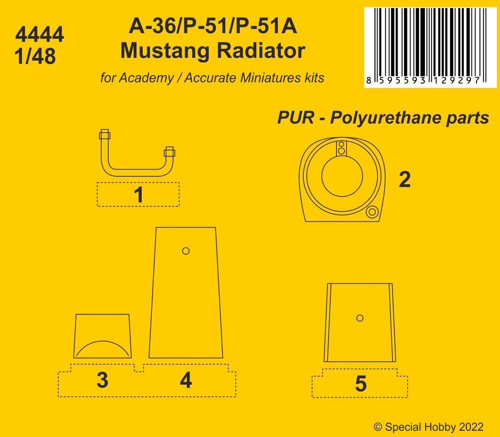 CMK/Czech Master Kits CMK4444 1:48 North-American A-36 Apache/P-51/P-51A Mustang