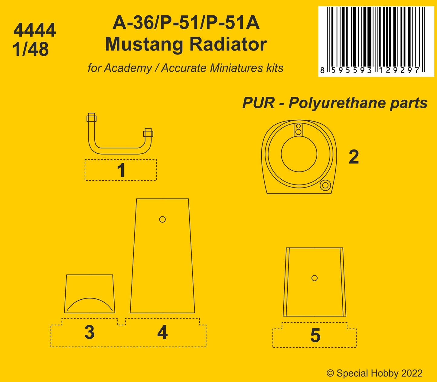 CMK/Czech Master Kits CMK4444 1:48 North-American A-36 Apache/P-51/P-51A Mustang