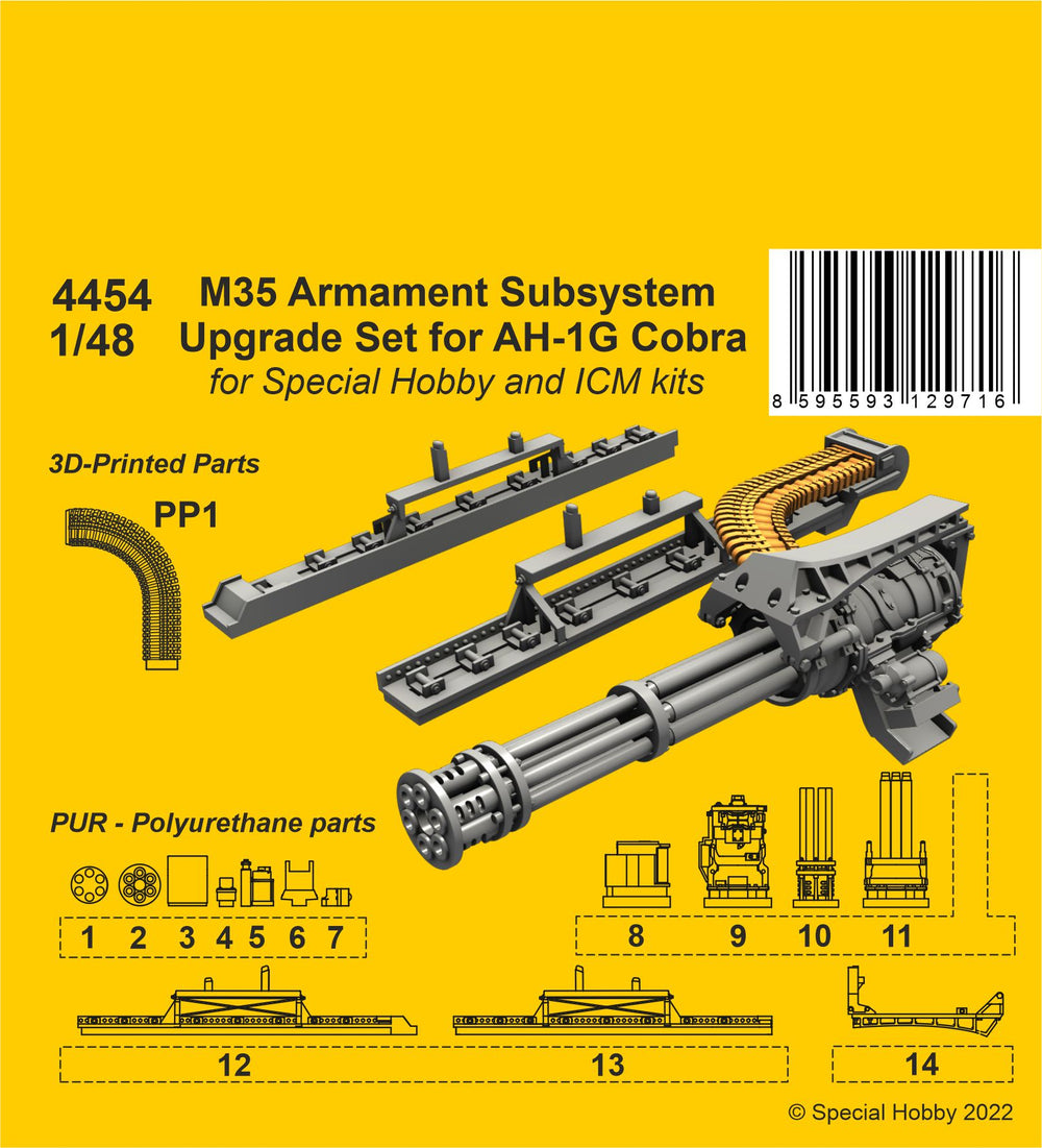 CMK CMK4454 M35 Armament Upgrade for AH-1G Cobra 1:48