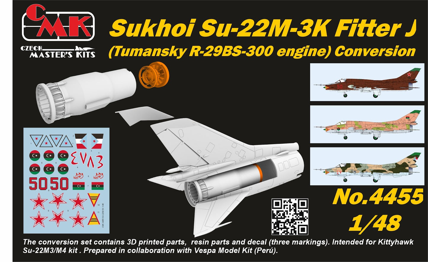 CMK/Czech Master Kits CMK4455 1:48 Sukhoi Su-22M-3K Fitter J