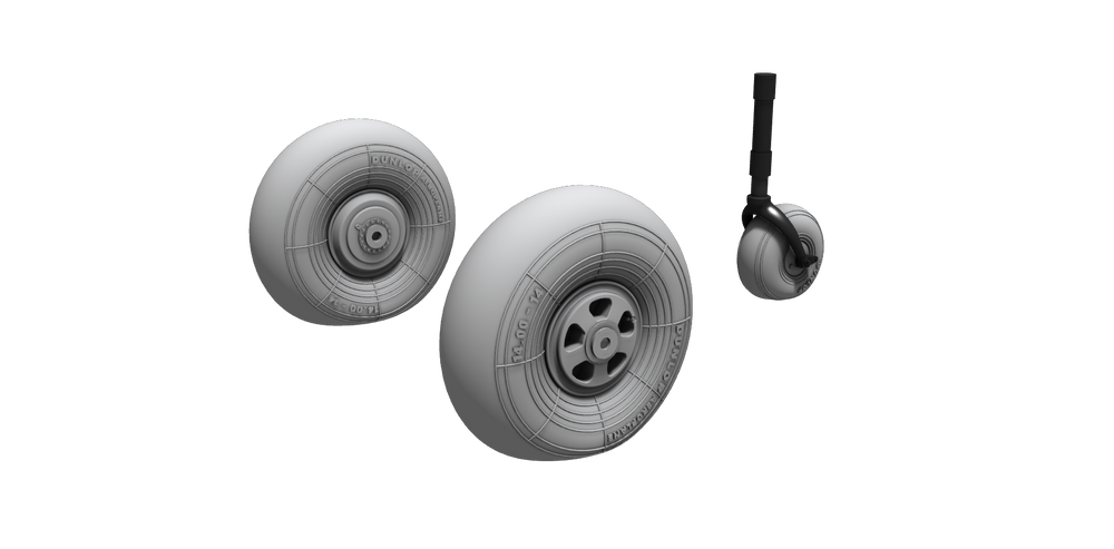 CMK CMK4456 1:48 Bristol Beaufort Mk.I Main & Tail Wheels