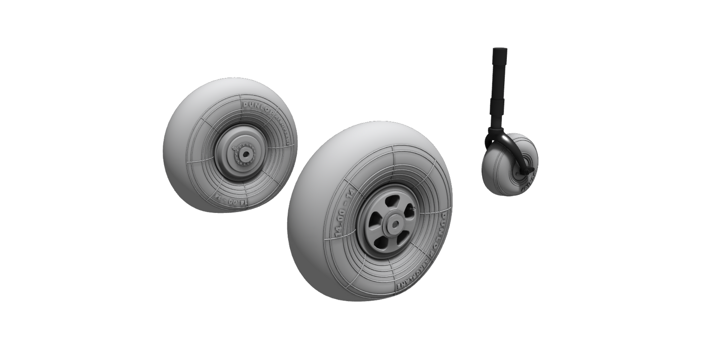 CMK CMK4456 1:48 Bristol Beaufort Mk.I Main & Tail Wheels