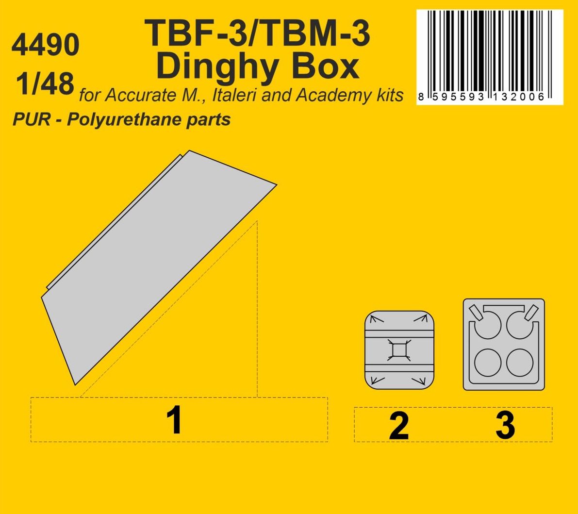 CMK CMK4490 1:48 Grumman TBF-3/TBM-3 Avenger Dinghy Box