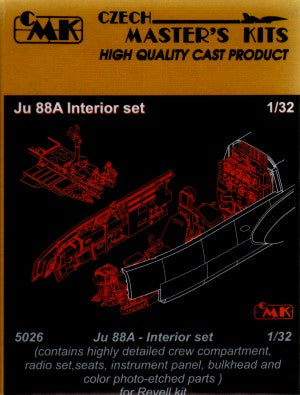 CMK/Czech Master Kits CMK5026 1:32 Junkers Ju-88A-1/Ju-88A-4 Interior