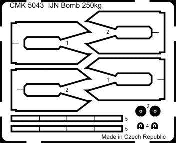 CMK CMK5043 1:32 Japanese Naval Bombs 250kg (x2)