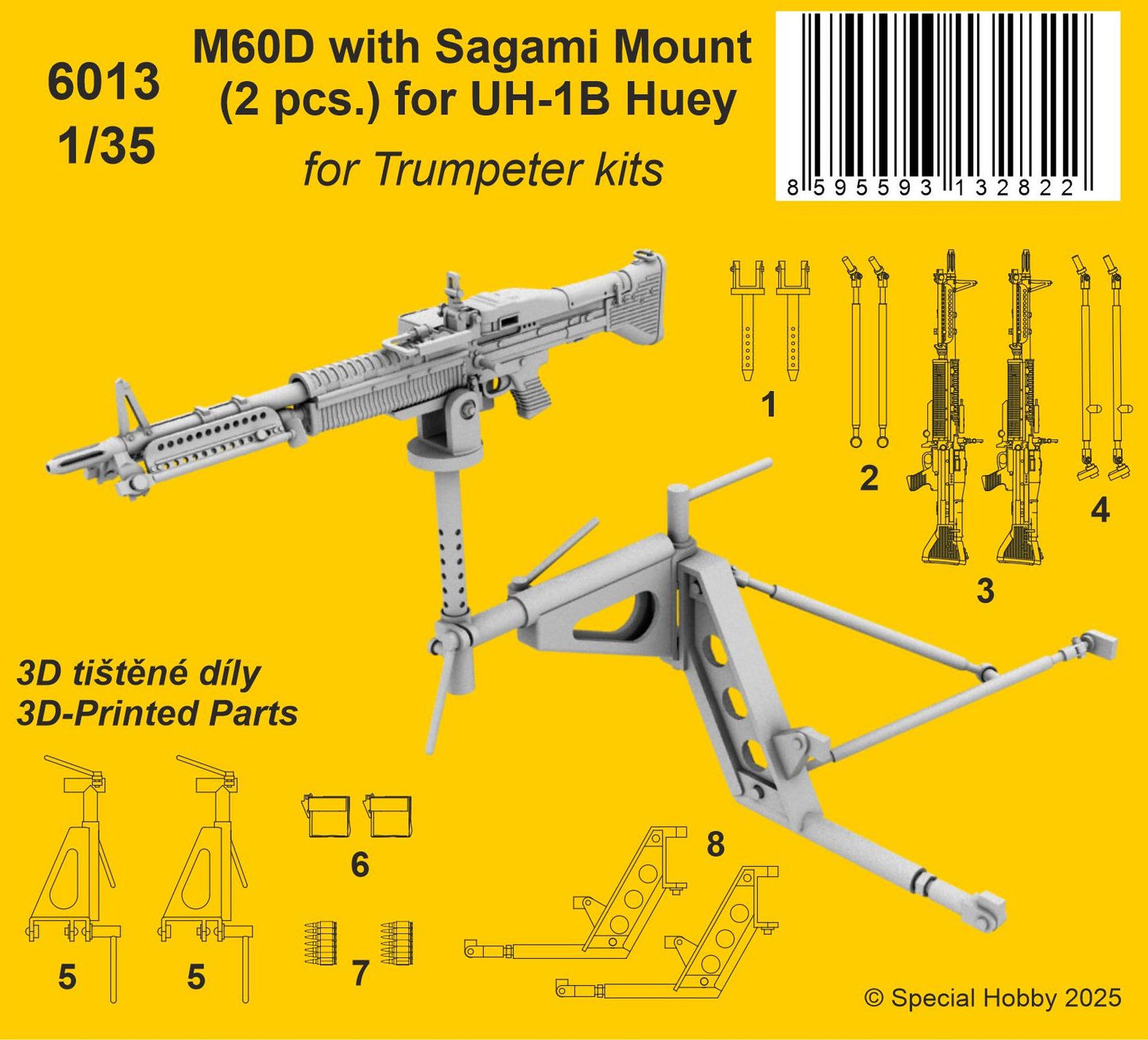 CMK/Czech Master Kits CMK6013 1:35 M60D with Sagami Mount