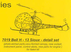 CMK/Czech Master Kits CMK7019 1:72 Bell H-13 details