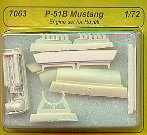 CMK CMK7063 1:72 P-51B Mustang Engine, Exhausts and Panels