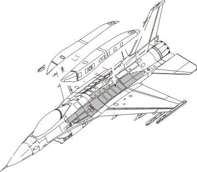 CMK CMK7159 1:72 F-16C Conformal Fuel Tank Armament Set