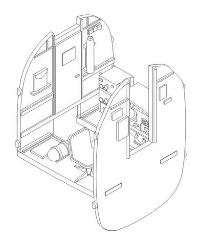 CMK CMK7233 1:72 B-24 Liberator Navigator's Compartment
