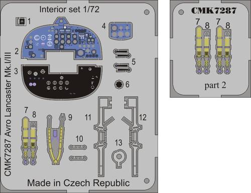 CMK/Czech Master Kits CMK7287 1:72 Avro Lancaster B.I/III-Interior set