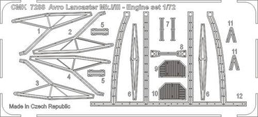 CMK/Czech Master Kits CMK7288 1:72 Avro Lancaster B.I/III ONE engine set
